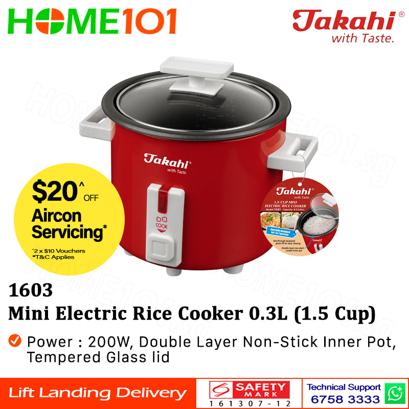 Takahi Electric Rice Cooker 0.3 - 1.8L 1603 || 1618