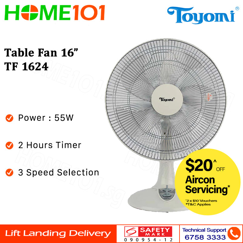 Toyomi Table Fan 9 - 16" FD 2331 || TF 128 || TF 1624