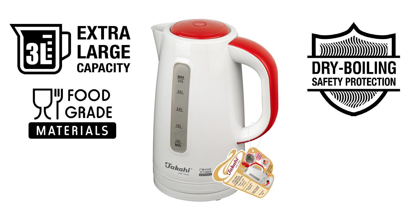 Takahi Electric Cordless Jumbo Kettle 3.0L 1730