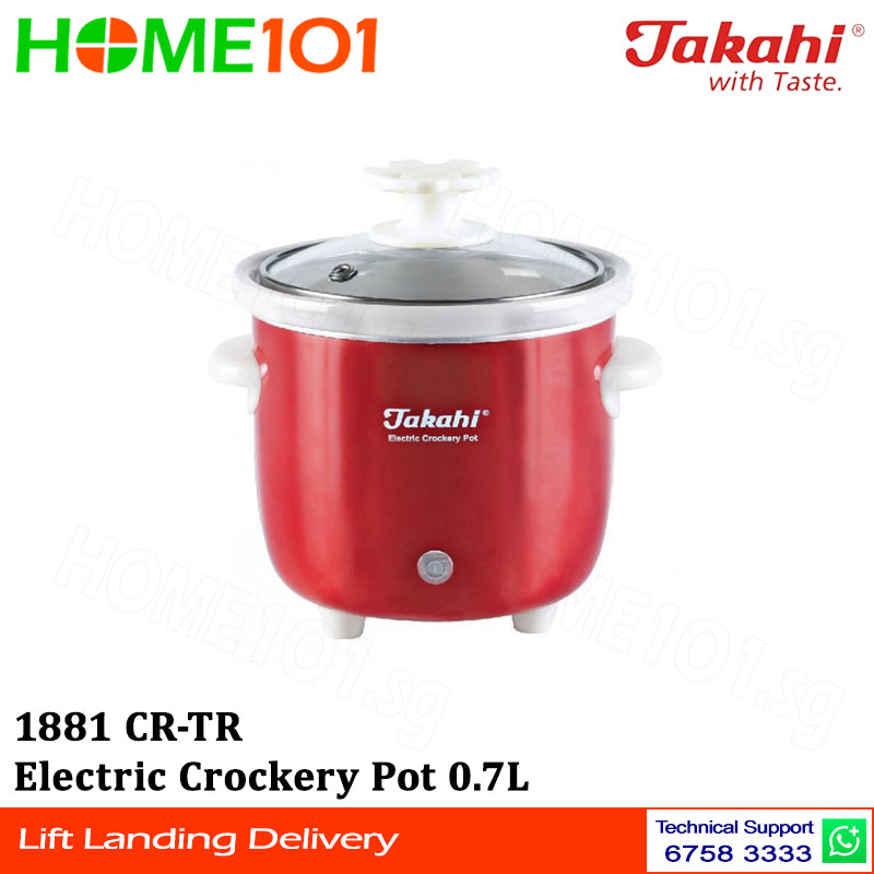 Takahi Electric Crockery Pot 0.7L 1881 CR-TR