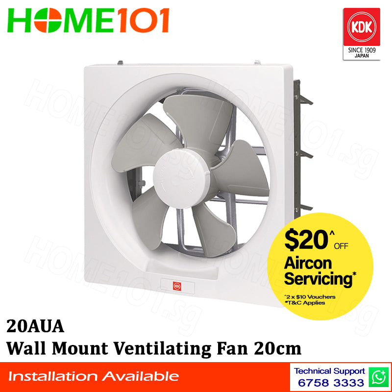 KDK Wall Mount Ventilating Fan 20cm 20AUA