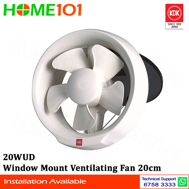 KDK Window Mounted Ventilating Fan 20cm 20WUD