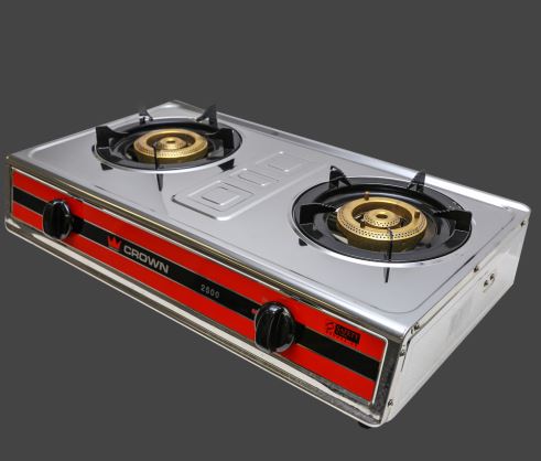 Crown Double Burner Table Top Gas Cooker 2500FSD PUB/LPG