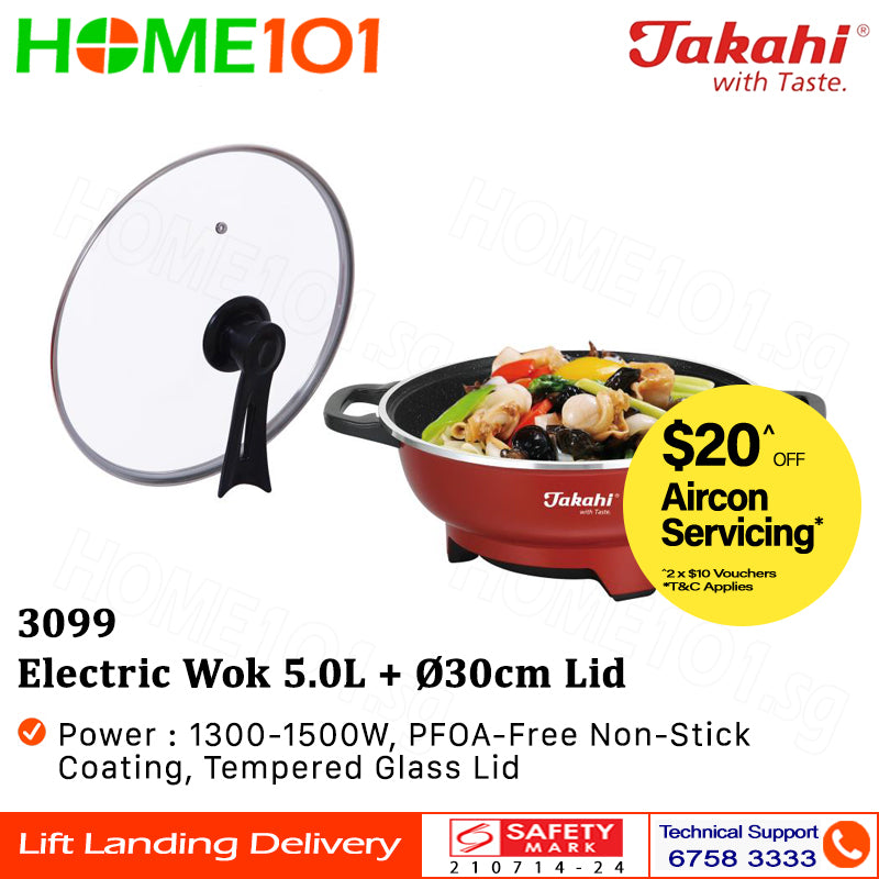 Takahi Electric Wok 5.0L 3099