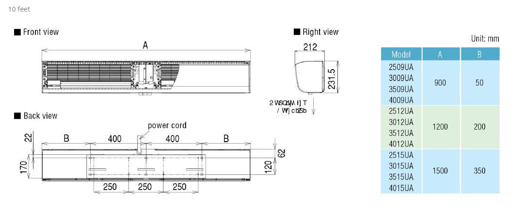 KDK 120cm Air Curtain 3012UA