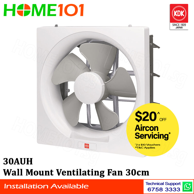 KDK Wall Mount Ventilating Fan 30cm 30AUH