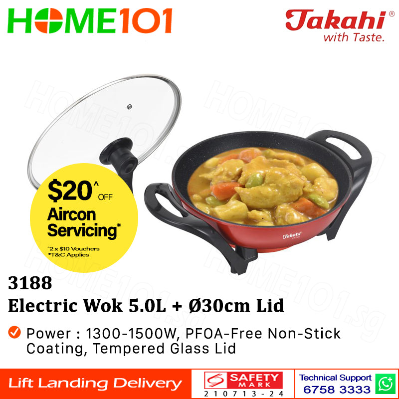 Takahi Electric Wok 5.0L 3188
