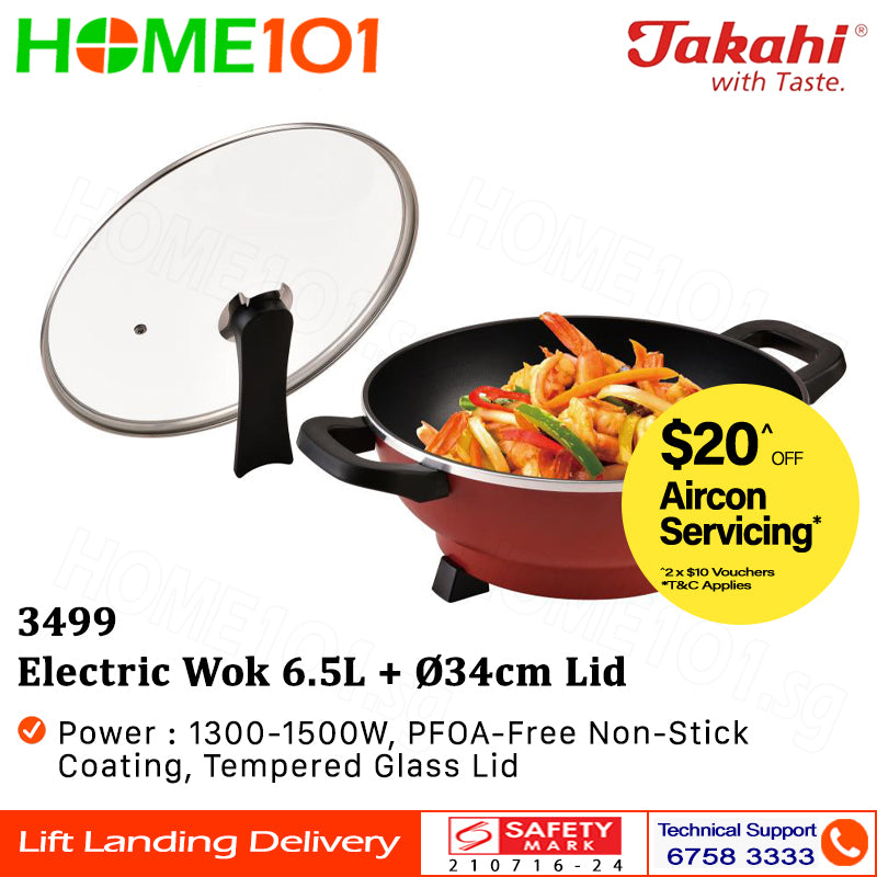 Takahi Electric Wok 6.5L 3499