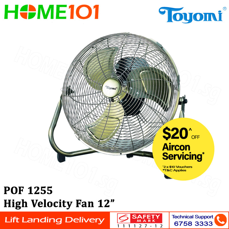 Toyomi High Velocity Fan 8" - 18" [PF 855] [POF 1255] [POF 2833S]
