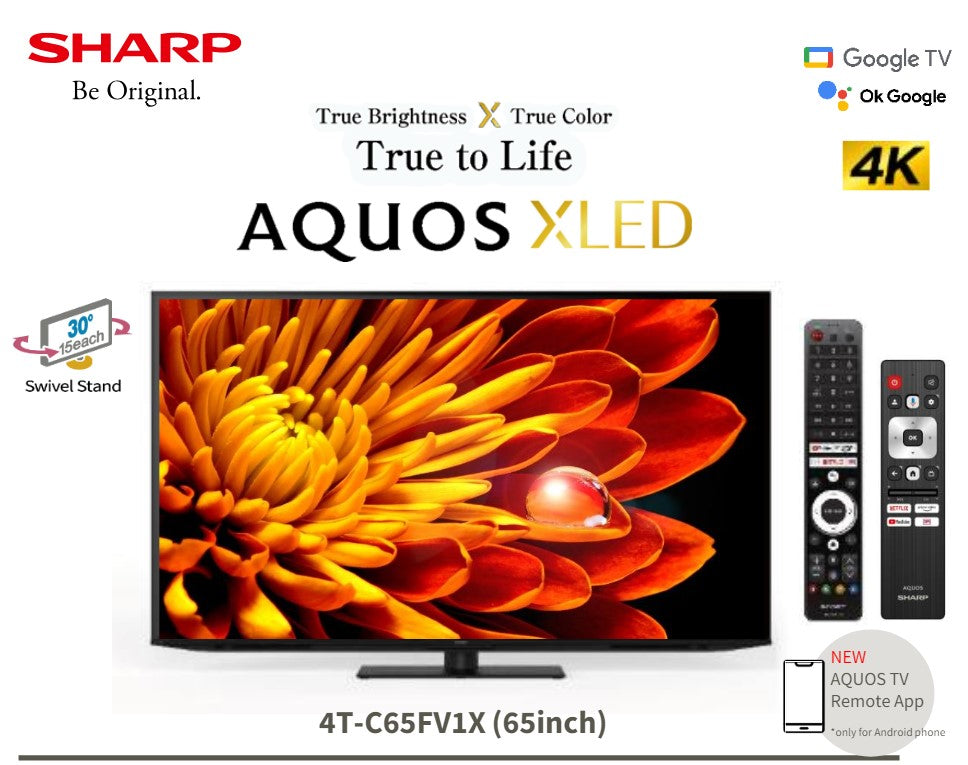 Sharp 4K UHD Android Smart TV 65" 4T-C65FV1X