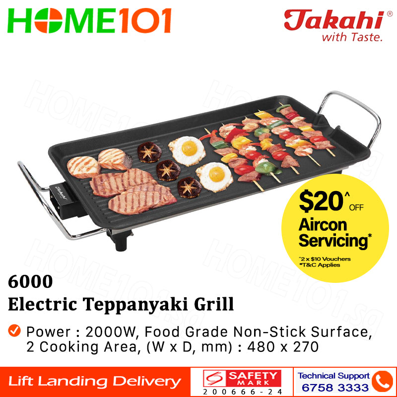 Takahi Electric Teppanyaki Grill 48cm 6000