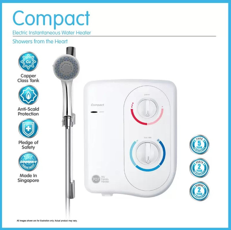 707 Electric Instant Water Heater Compact