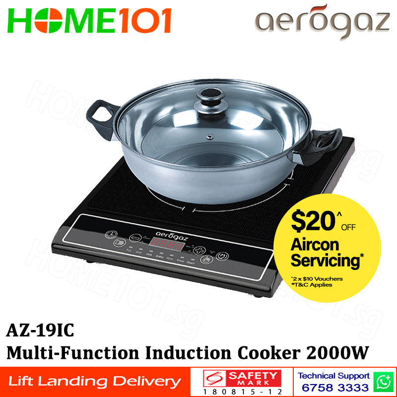 Aerogaz Multi-Function Induction Cooker 2000W AZ-19IC