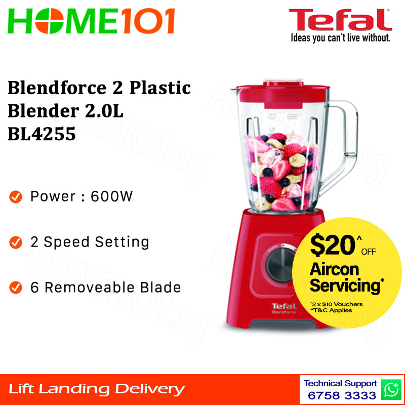 Tefal Blendforce 2 Plastic Blender 2L BL4255