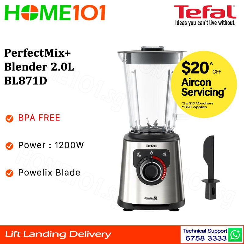 Tefal PerfectMix+ Blender 2.0L BL871D