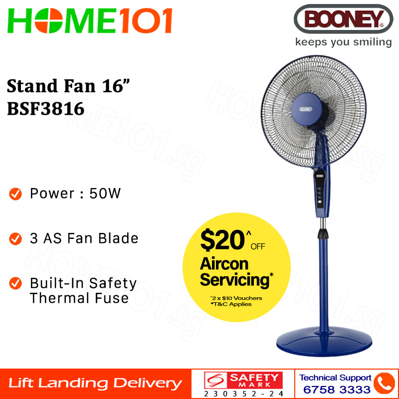 Booney Stand Fan 16" BSF3816