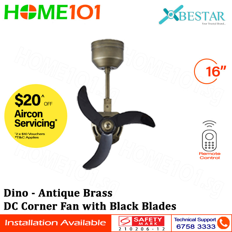 Bestar DC Corner Fan 16” 3 Blades Dino