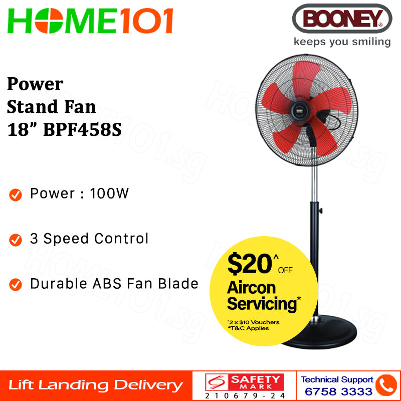 Booney Power Stand Fan 18" BPF458S