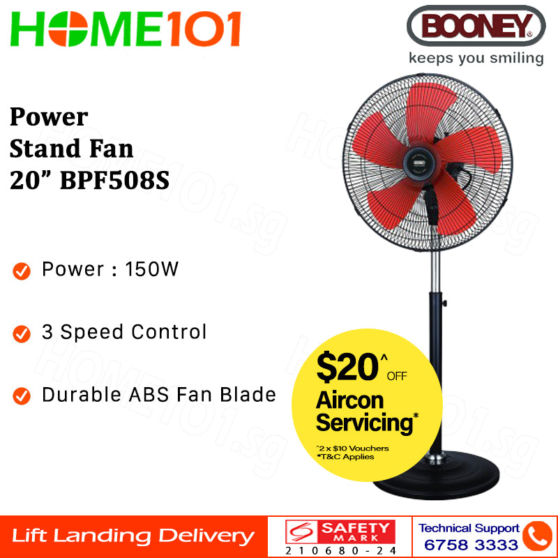 Booney Power Stand Fan 20" BPF508S