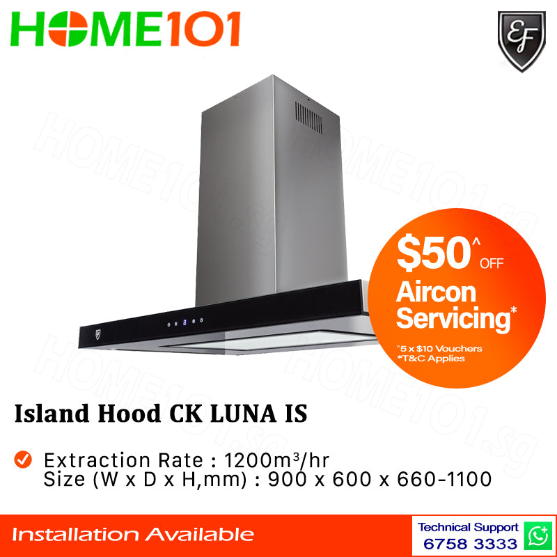 EF Island Hood 90cm CK LUNA IS