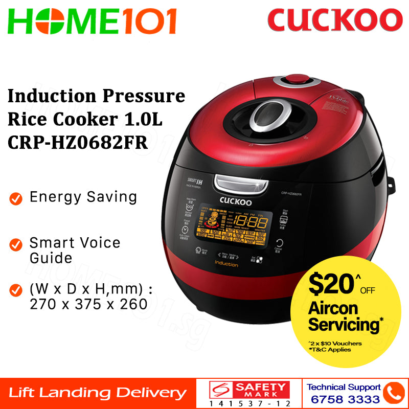 Cuckoo Induction Pressure Rice Cooker 1.0L CRP HZ0682FR