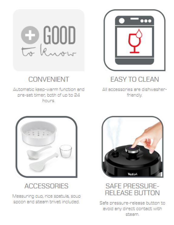 Tefal Easy Express Multi Cooker 6L CY601