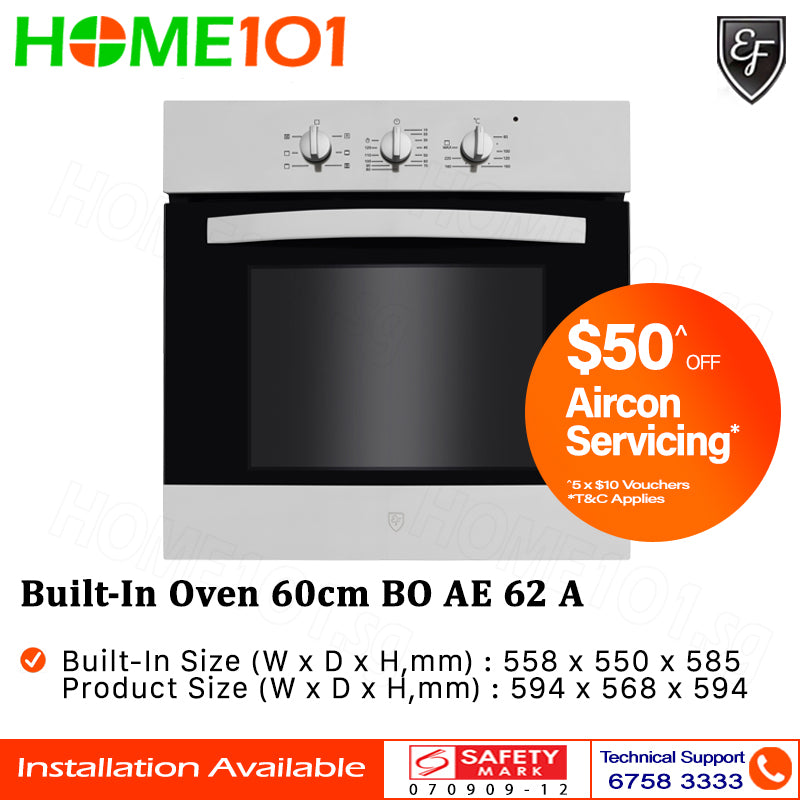EF Built-In Oven 60cm BO AE 62 A