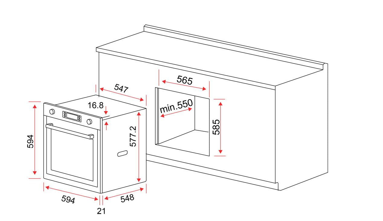 EF Built-In Oven 60cm BO AE 63 A