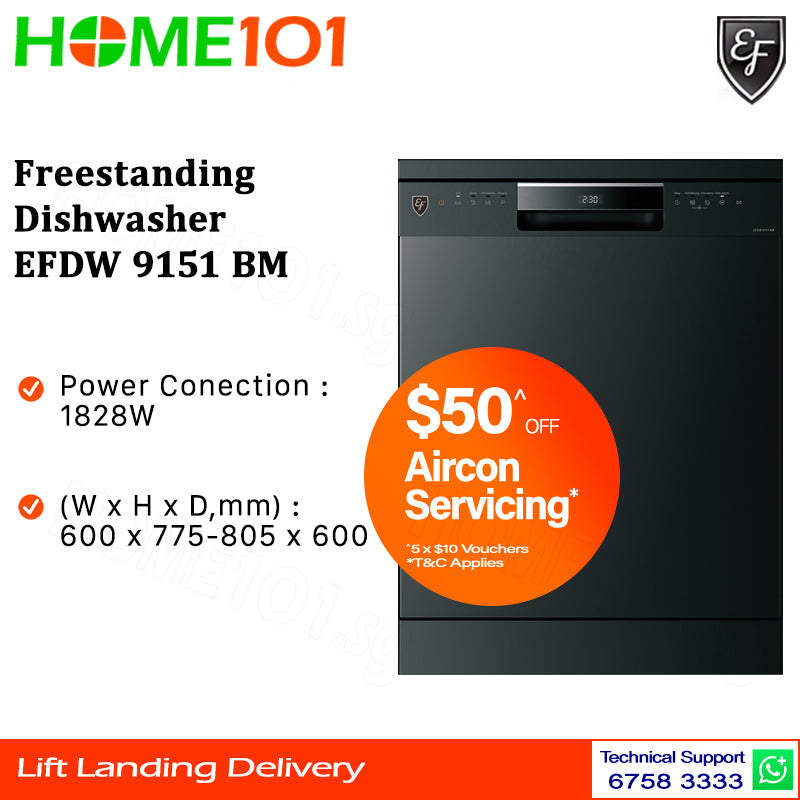 EF Freestanding Dishwasher EFDW 9151 BM