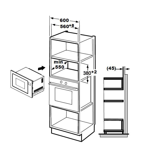 EF Built-In Microwave Oven EFBM 2591 M