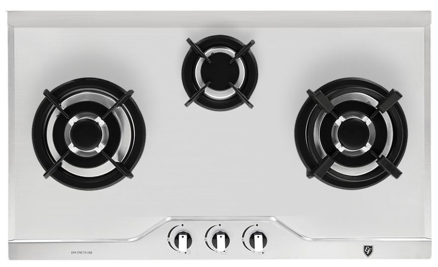 EF Built In Stainless Steel Hob 3 Burners EFH 3763 TN VSB
