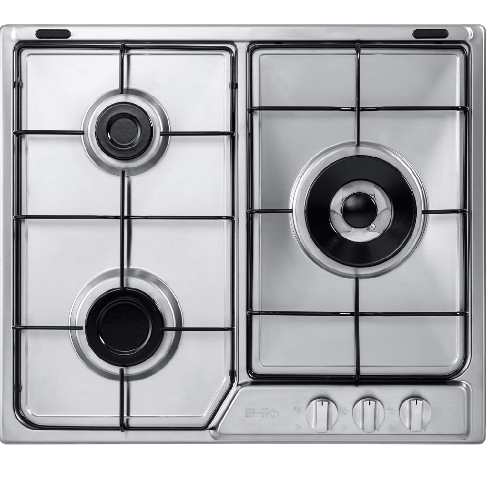 Elba Built In Stainless Steel Hob 3 Burners EHS 635D1 SB