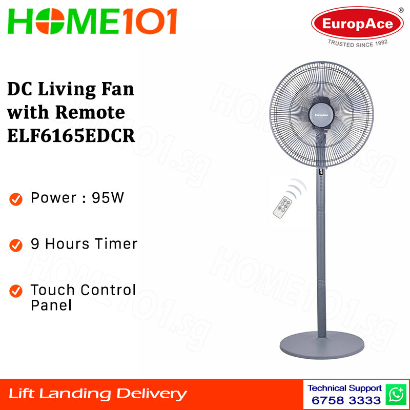 Europace 16" DC Living Fan with Remote ELF6165EDCR