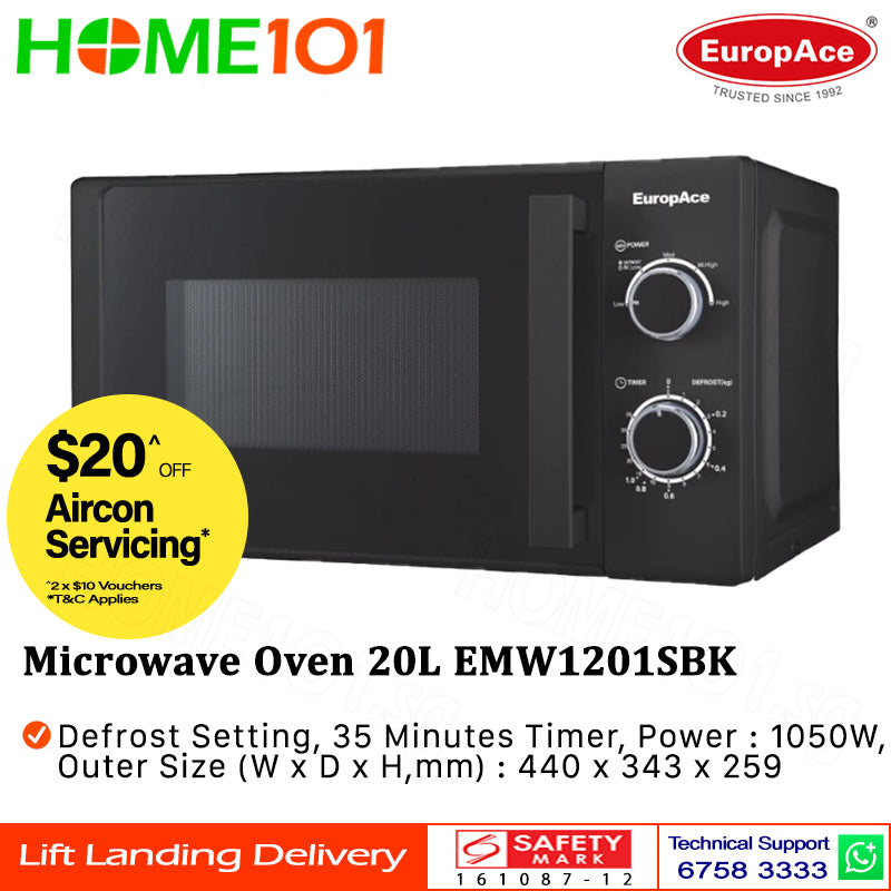 Europace Microwave Oven 20L EMW1201SBK