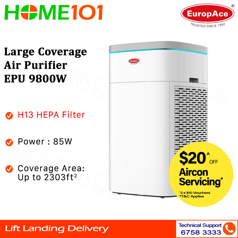 Europace Large Coverage Air Purifier EPU 9800W