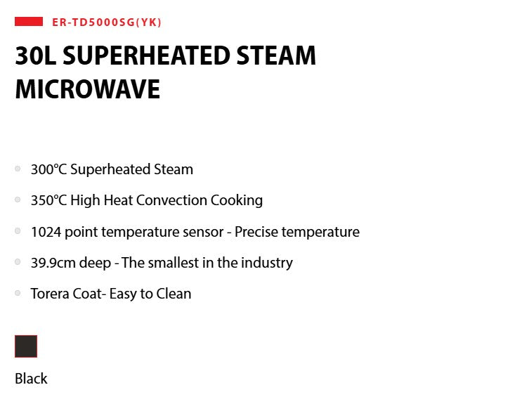 Toshiba Superheated Steam Microwave 30L ER-TD5000