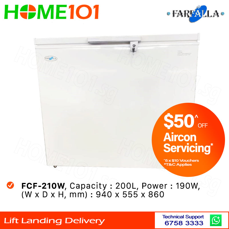Farfalla Chest Freezer 200L FCF-210W
