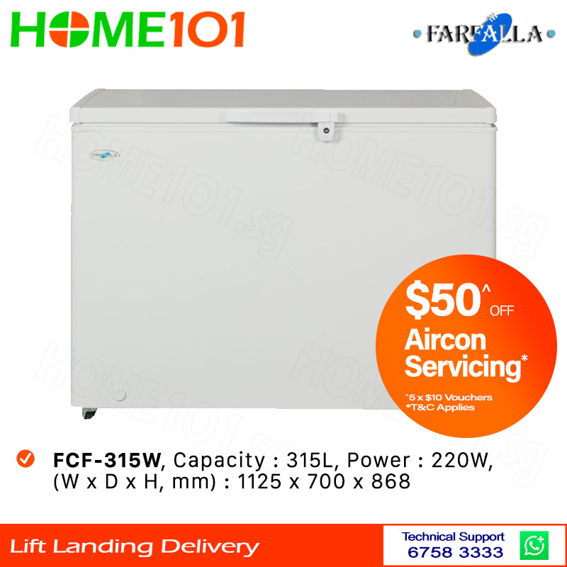 Farfalla Chest Freezer 315L FCF-315W