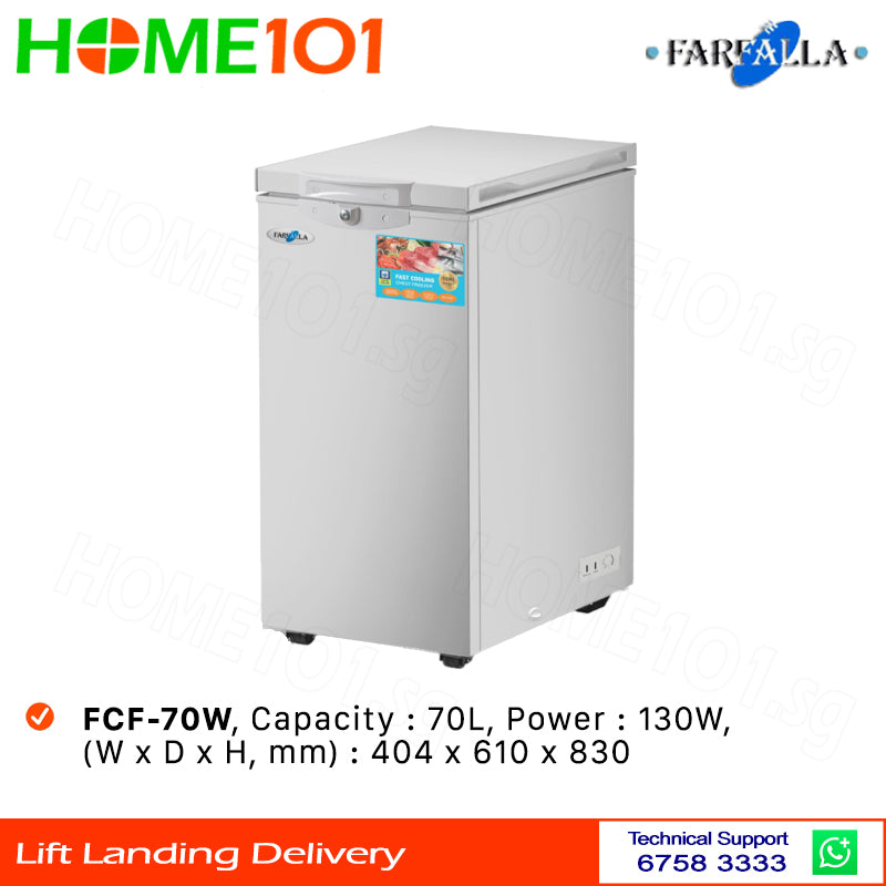 Farfalla Chest Freezer 70L FCF-70W