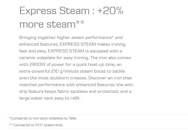 Tefal Express Steam Iron 2600W FV2869