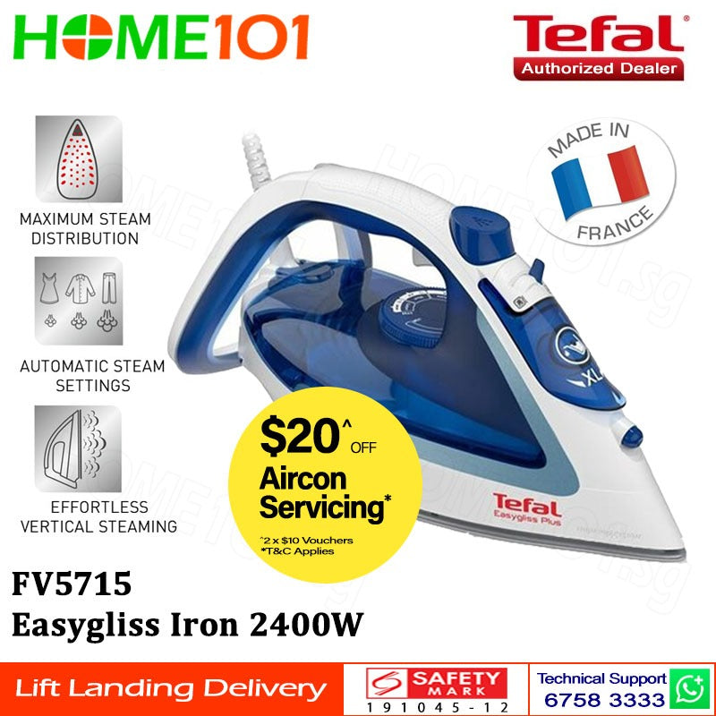 Tefal Easygliss Iron 2400W FV5715