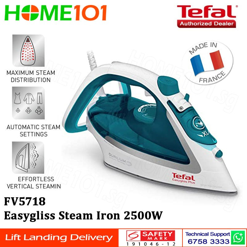 Tefal Easygliss Steam Iron 2500W FV5718