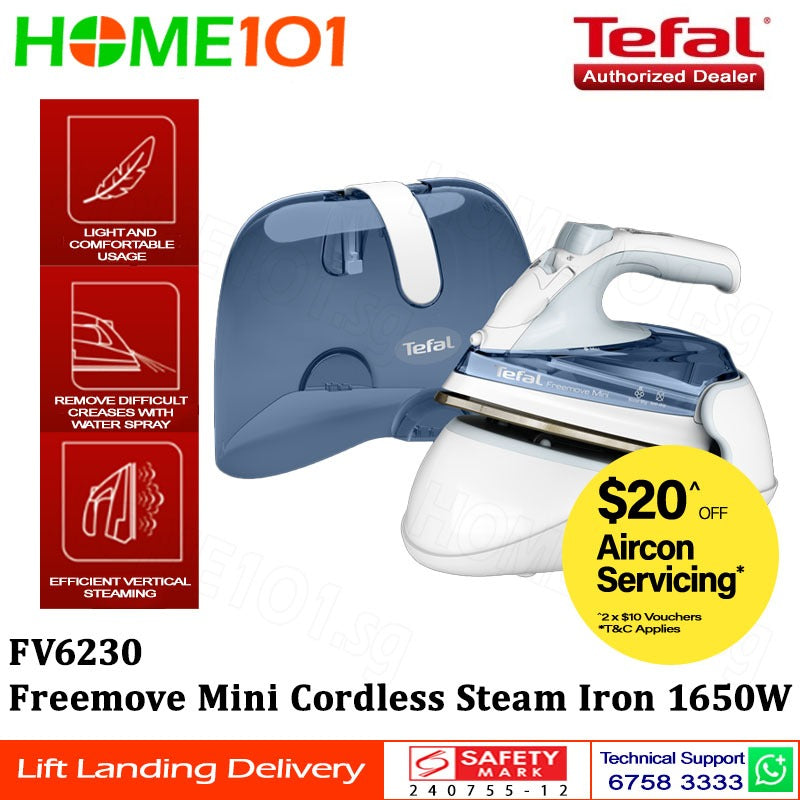 Tefal Freemove Mini Cordless Steam Iron 1650W FV6230