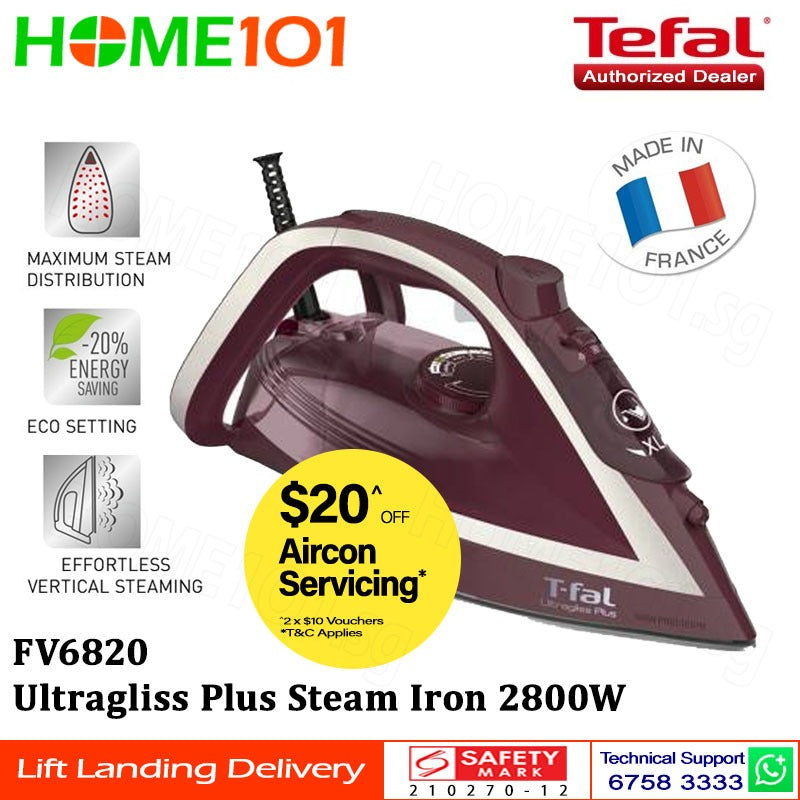 Tefal Ultragliss Plus Steam Iron 2800W FV6820