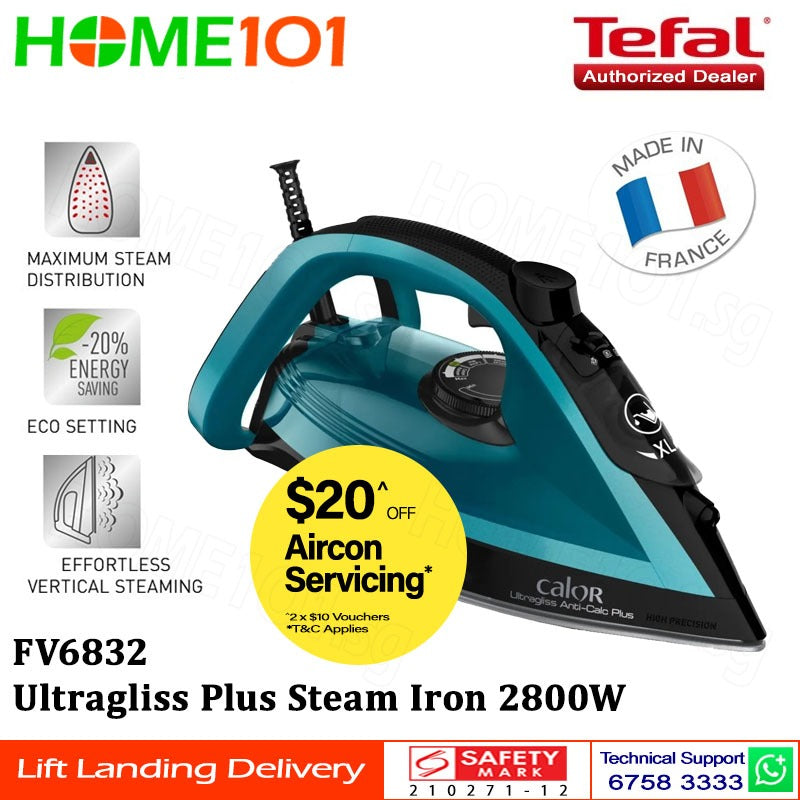 Tefal Ultragliss Plus Steam Iron 2800W FV6832
