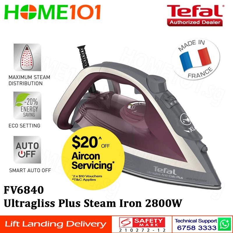 Tefal Ultragliss Plus Steam Iron 2800W FV6840