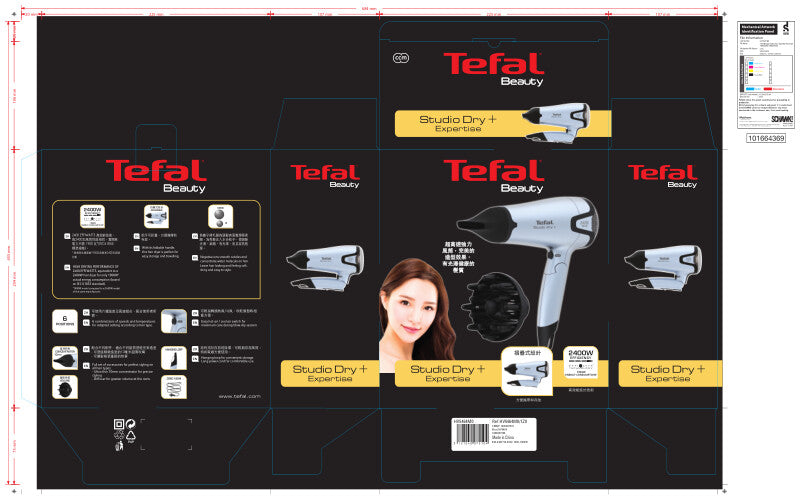 Tefal Studio Dry + Foldable Hair Dryer HV5464