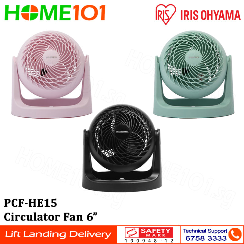 Iris Ohyama Circulator Fan 6" PCF-HE15