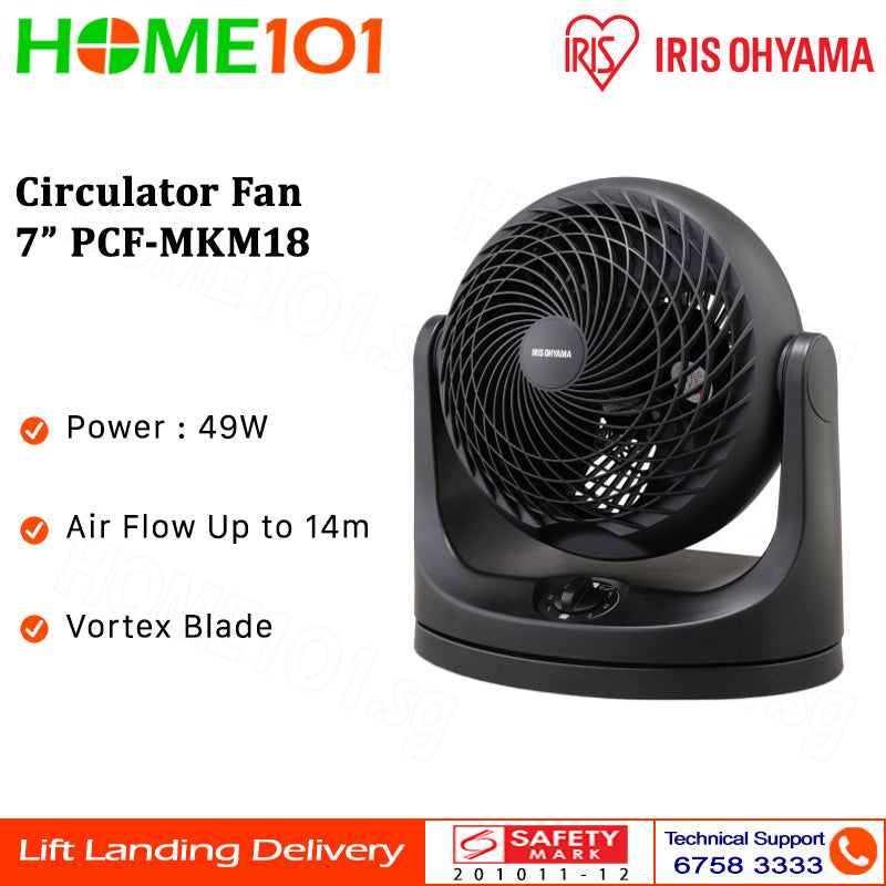 Iris Ohyama Circulator Fan 7" PCF-MKM18