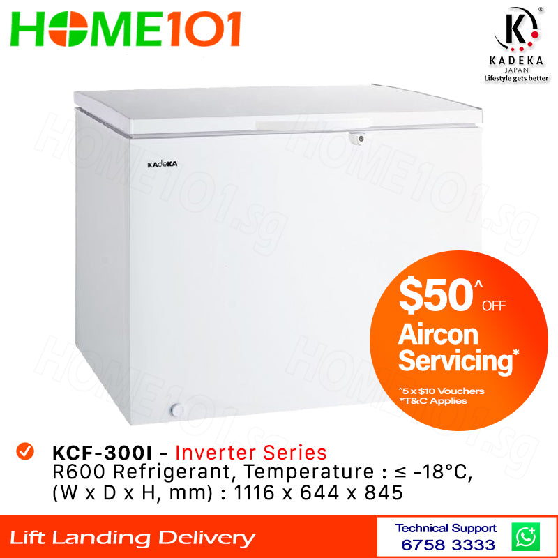 Kadeka Single Door Chest Freezer 300L KCF-300I
